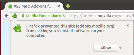 Allow Addon Firefox