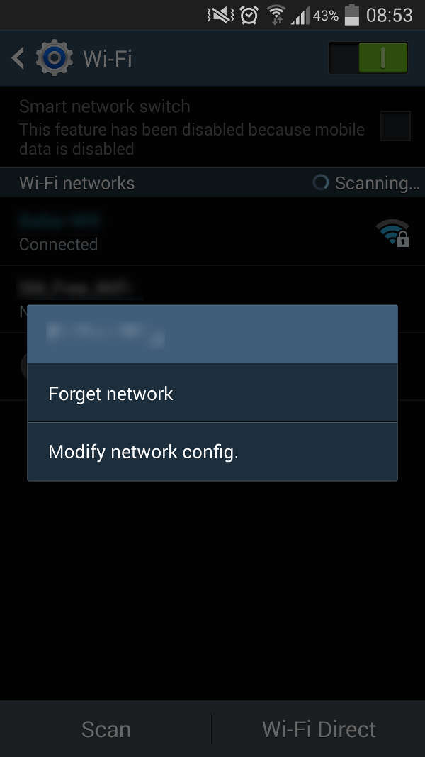 Android's Setting For Wifi